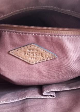 Кожаная сумка fossil6 фото