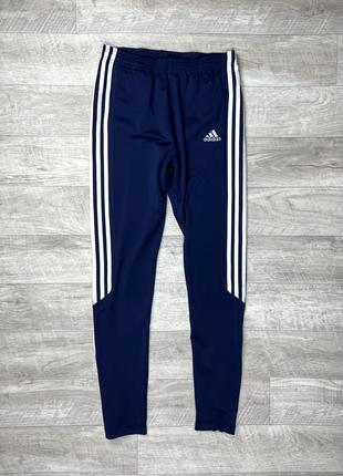 Adidas штаны s размер футбольные темно-синие спортивные