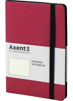 Нотатник axent partner soft 125х195 мм у крапку 96 аркушів червоний (8310-05-a)2 фото