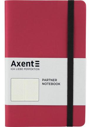 Нотатник axent partner soft 125х195 мм у крапку 96 аркушів червоний (8310-05-a)