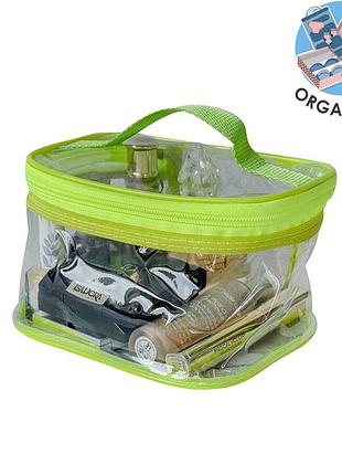 Силіконова прямокутна косметичка м organize (неон) p006