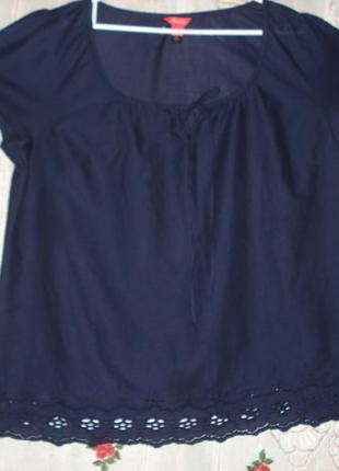 Блуза синего цвета р.224 фото