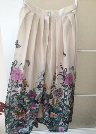 Спідниця міді шифонова