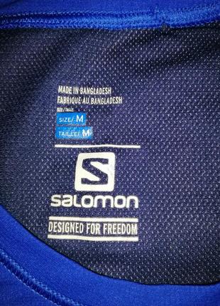 Женская спортивная футболка с длинным рукавом salomon active dry. размер м.2 фото