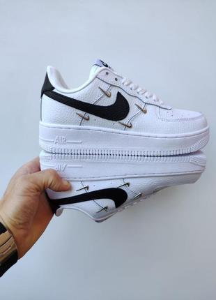 Кроссовки nike air force lx white&amp;black9 фото