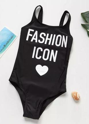 Купальник на девочку слитный цельный fashion icon 7/8, 8/9, 9/10, 10/11, 11/12, 12/13 р маломерят