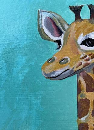 Картина «жираф» в детскую комнату5 фото