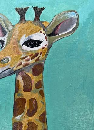 Картина «жираф» в детскую комнату4 фото