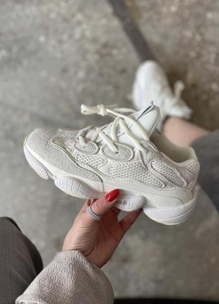 Женские кроссовки adidas yeezy boost 500 beige yellow 36-37