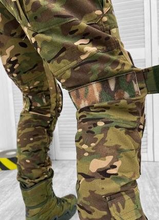 Тактичні військові штани камуфляж хакі наколінники в комплекті3 фото