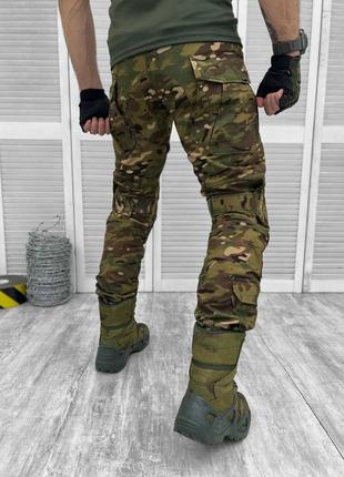 Тактичні військові штани камуфляж хакі наколінники в комплекті2 фото