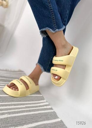 Шлепанцы женские, желтый,