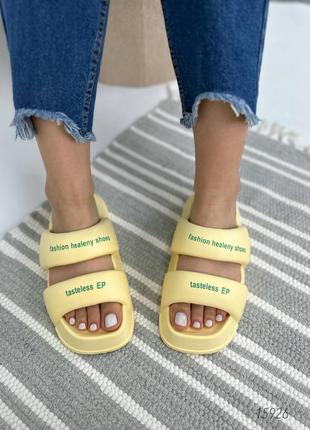 Шлепанцы женские, желтый,