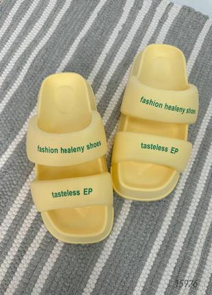 Шлепанцы женские, желтый,