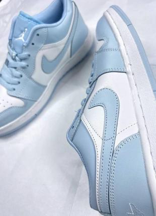 Кросівки nike air jordan retro 1 low blue5 фото