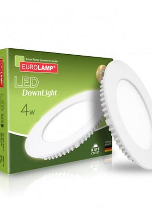 Світильник eurolamp downlight 4w 4000k (led-dlr-4/4)