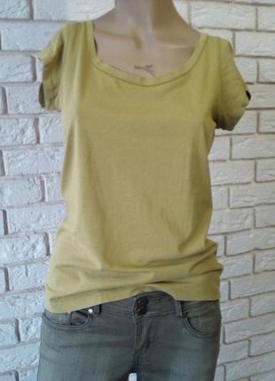 Тоненькая горчичная футболка  100% котон  princess tam tam париж