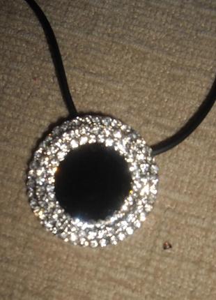 Подвески стильные  металлик глазурь черная -scarlet bijoux5 фото