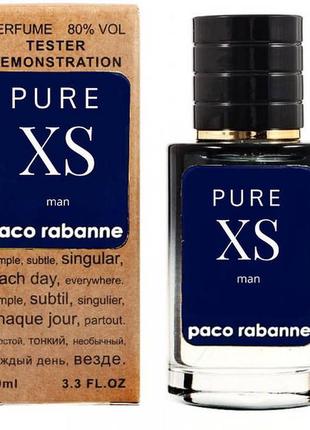 Парфюм,парфюмированная вода paco rabanne pure xs tester lux, мужской, 60 мл
