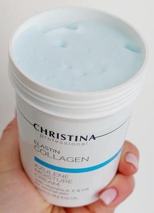 Christina elastin collagen azulene/ азуленовый увлажняющий крем для нормального типа кожи1 фото