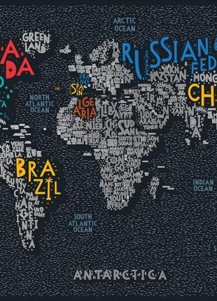 Скретч карта мира letters world2 фото