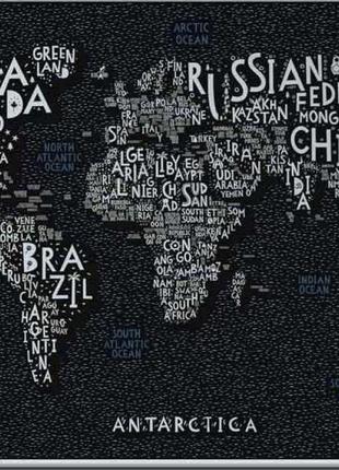 Скретч мапа світу letters world