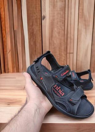 Стильные сандалии, босоножки коломбия columbia мужские кожаные/кожа черные мужские...