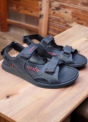 Стильные сандалии, босоножки коломбия columbia мужские кожаные/кожа черные мужские...