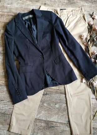 Блейзер піджак за типом фрака від zara/темно синій/чорний-xs-ка