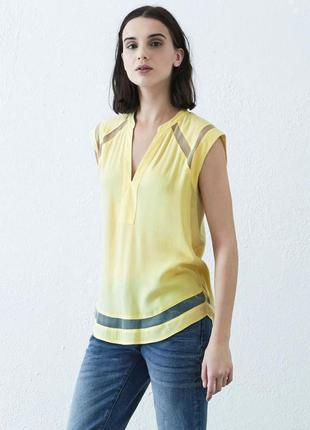 Warehouse блуза с прозрачными деталями