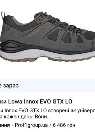 Тактические ботинки lowa innox evo gtx lo ws кроссовки черевики2 фото