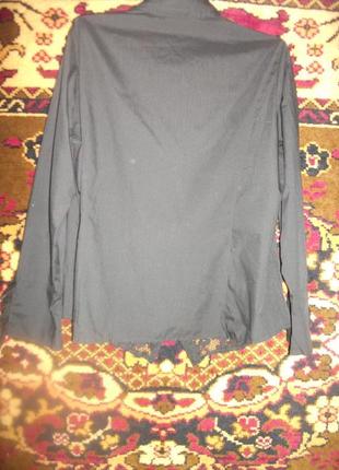 Черная блузка со вставками2 фото