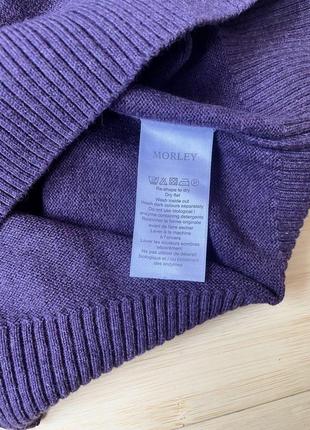 Натуральний,бавовняний темно-фіолетовий светр3 фото