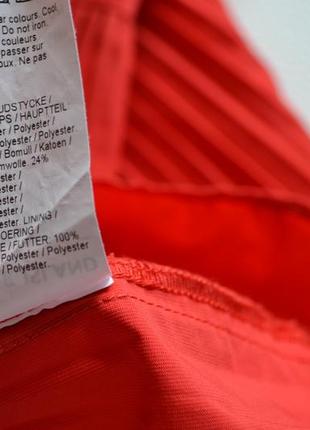 Трендовая красная блуза с объемными рукавами плиссе river island7 фото