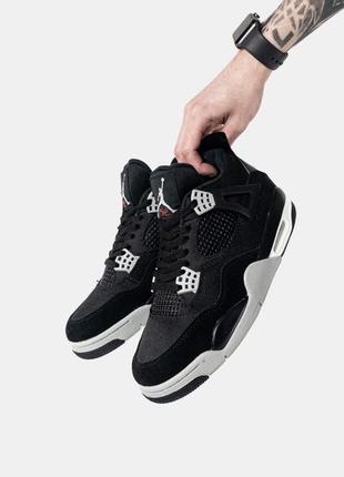 Air jordan 4 retro se black canvas