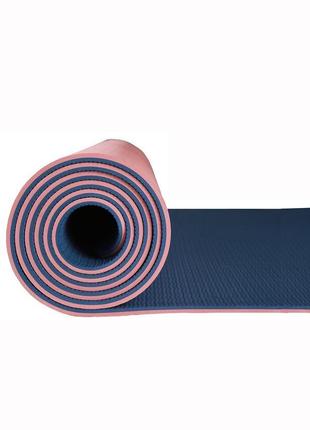 Килимок фитнес коврик для йоги пилатеса мат йога пилатес +чехол5 фото