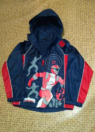 Ветровка дождевик power rangers.на 7-8р.