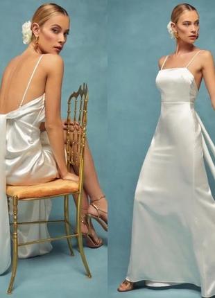100% шелковое свадебное (и не только) платье