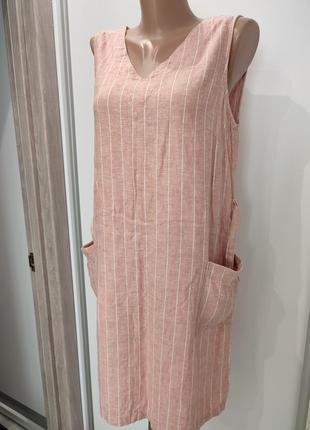 Сукня з натурсировини( льон + віскоза)