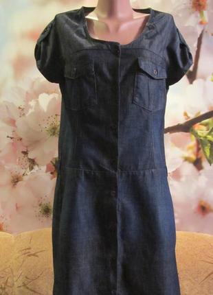 Джинсовое платье hessnatur