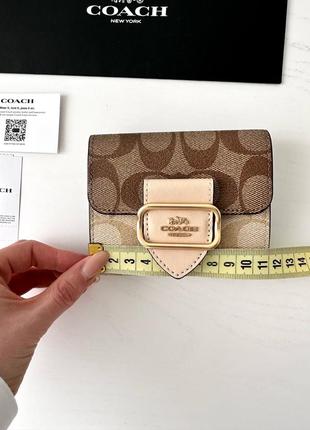 Coach small morgan wallet брендовий шкіряний гаманець кошельок шкіра коуч коач на подарунок дівчині на подарунок дружині6 фото