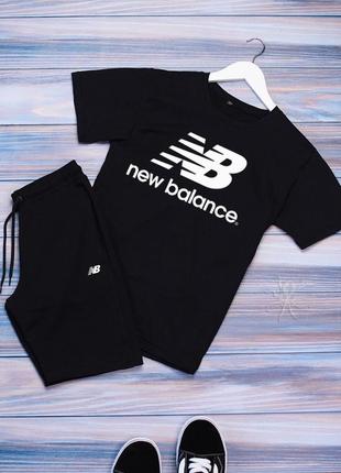 Летний мужской спортивный трикотажный костюм new balance1 фото