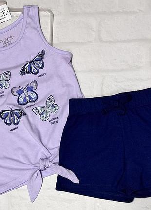 Костюм на девочку майка+шорты children’s place