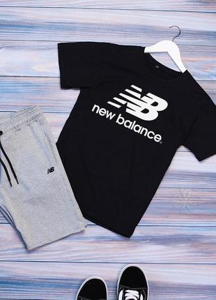 Летний мужской спортивный трикотажный костюм new balance