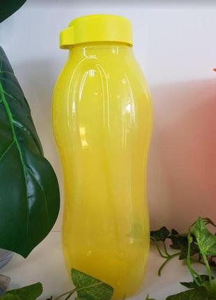 Еко пляшка 1,5 л tupperware в жовтому кольорі