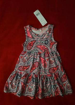 Яскраве літнє плаття сарафан f&f на 18-24 міс, ріст 92см