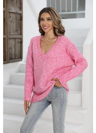 Розовый свитер zara с шерстью3 фото