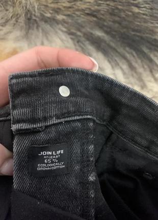Короткие джинсовые шорты zara черные новые4 фото