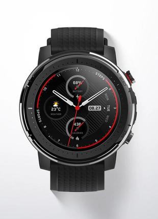 Смарт-годинник спортивний xiaomi amazfit stratos 3 global version black / android / wi-fi / gps / bluetooth