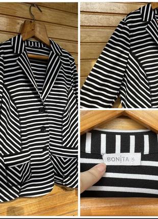 Пиджак жакет полосатый